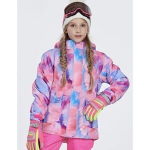 PHIBEE Girls Waterproof Windproof Outdoor Warm Snowboard Ski Jacket Size 116/122